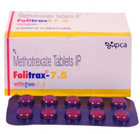 Folitrax 7 5 Mg At Rs 600 Stripe Methotrexate Tablet In Nagpur ID