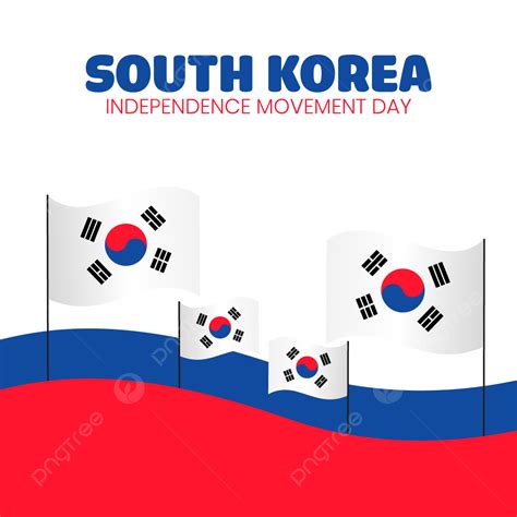 March 1st Movement In South Korea Independence Day Flag Celebration