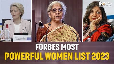 Nirmala Sitharaman Kiran Mazumdar Shaw Among Indians In Forbes Most