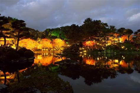 縮景園のライトアップ（広島市） 1 夢楽の風まかせ