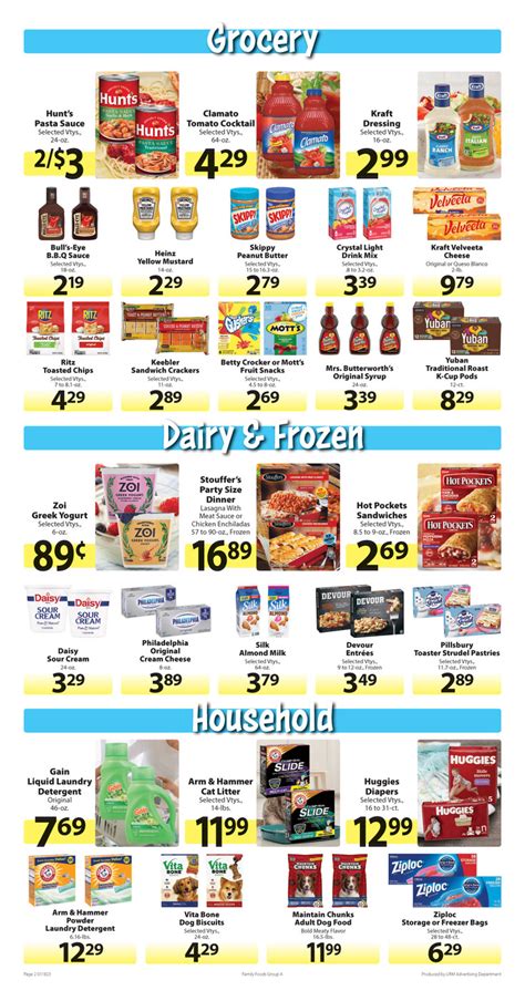 Print Weekly Specials | Family Foods | Hamilton's Marketplace - 600 South First Street | Weekly ...