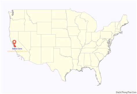 Map of Santa Clara County, California - Thong Thai Real