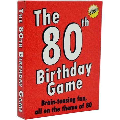 Le Jeu De 80e Anniversaire Le Jeu De Cartes Tournant De 80 Ans