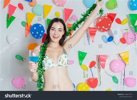 Sexy Hot Girl Wearing Bikini Dancing Stock Photo 1196819779 Shutterstock