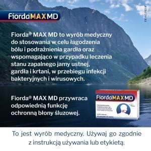 Fiorda MAX MD pastylki na gardło do ssania