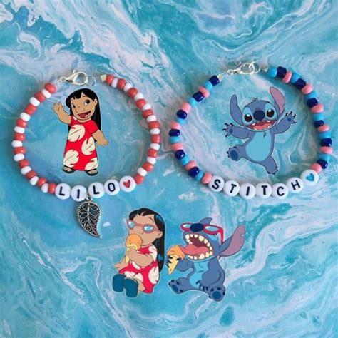 Pulseira Lilo Stitch Pulseiras De Mi Angas Pulseiras De Missangas