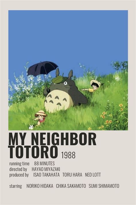 My Neighbor Totoro Poster by Cindy | Posters de filmes minimalistas ...