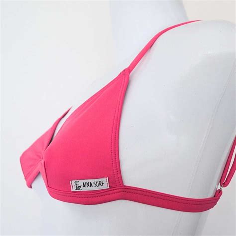 Biqu Ni Surf Top Fixo Mo Ambique Rosa Aina Bikini