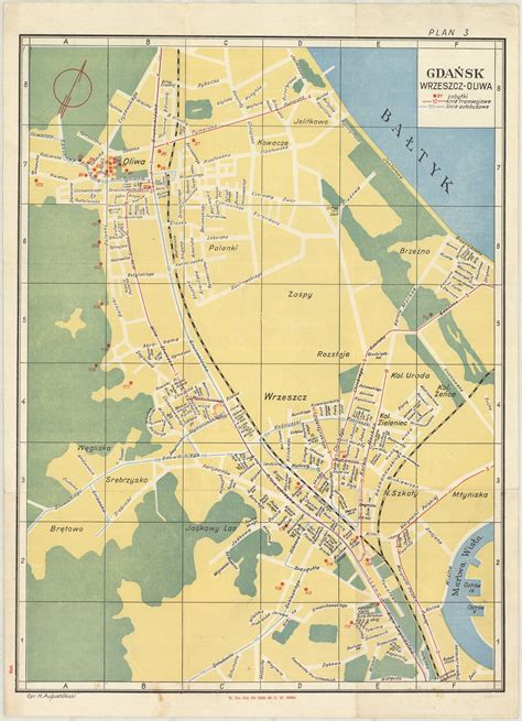 Gdańsk Map Map Of Gdańsk Map Of Old Gdańsk Danzig Map Map Of Danzig