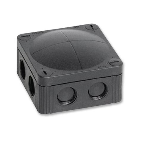 Ip Black Junction Box Weatherproof Square Outdoor Junction