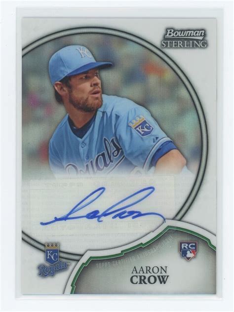 2011 Bowman Sterling Rookie Autographs Refractor 11 Aaron Crow 199