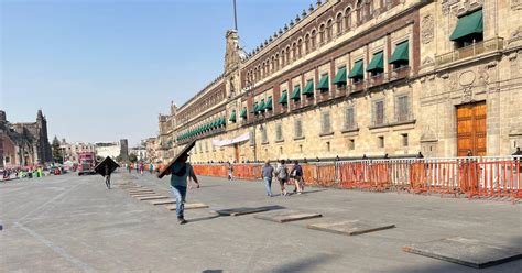 Fotos Tras Portazo En Palacio Nacional Lo Blindan Para Marcha Feminista