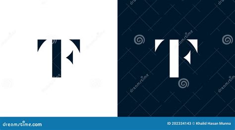 Abstract Letter Tf Logo Stock Illustration Illustration Of Design