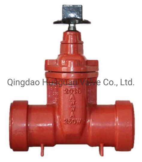 Awwa C509 C515 Resilient Seated Gate Valves Non Rising Stem Push On