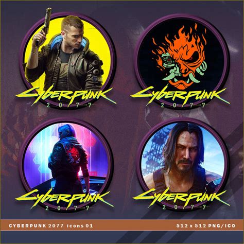 Cyberpunk 2077 icons 01 by BrokenNoah on DeviantArt