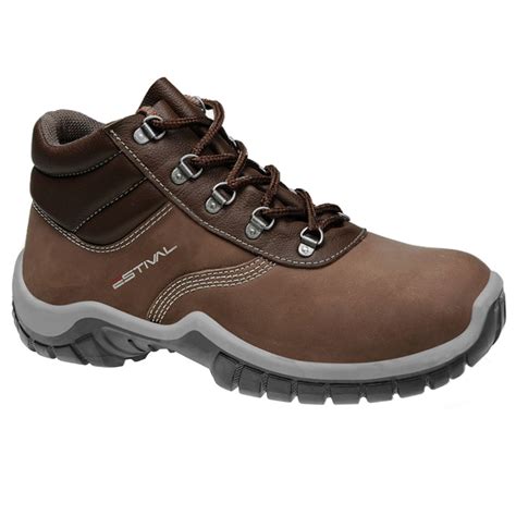 Bota De Couro Segurança - Bota De Segurança Em Couro - Marrom - Estival - Wo10031s1 | FRANCA SAFETY