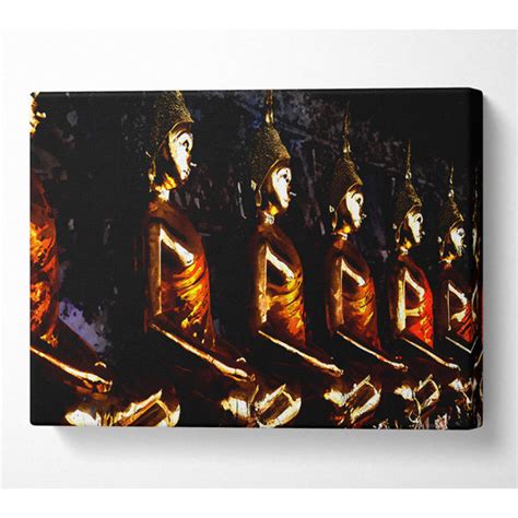 Boholiving Das Licht Des Goldenen Buddhas Leinwanddrucke Auf Leinwand