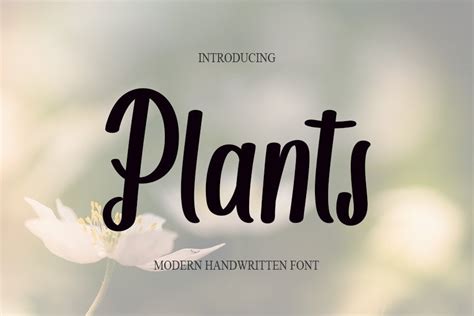 Plants Font By Nya Letter Creative Fabrica