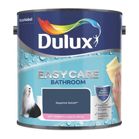 Dulux Easycare 25ltr Sapphire Salute Soft Sheen Emulsion Bathroom