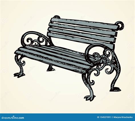 Park Bench. Vector Drawing | CartoonDealer.com #154527091