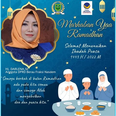 Marhaban Ya Ramadhan Hj Darlena SE Anggota DPRD Kabupaten Berau