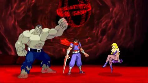 Marvel Vs Capcom 2 Hulk Strider Hiryu And Morrigan Arcade