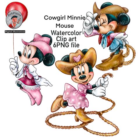 Cowgirl Minnie Mouse Pngminnie Mouse Sheriff Minnie Mouse Etsy