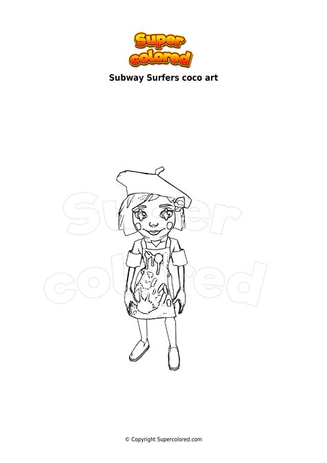 Coloring Page Subway Surfers Rosa Fox Supercolored The Best Porn Website