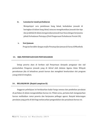 Kertas Kerja Pengurusan Jenazah Al Musthofa Pdf