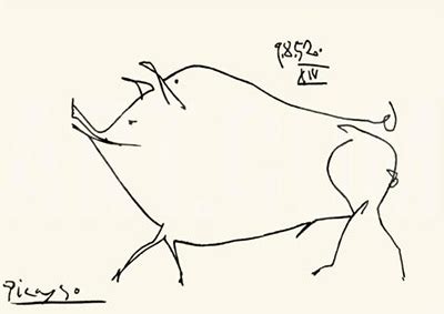 Picasso Animal Line Drawings Prints : Picasso Sketches | Bodegowasune