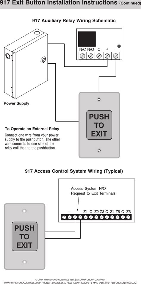 Push To Exit Button Wiring Diagram General Wiring Diagram