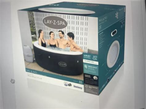 BESTWAY LAY-Z-SPA MIAMI AirJet Whirlpool 180x66 cm (60001) EUR 318,99 ...