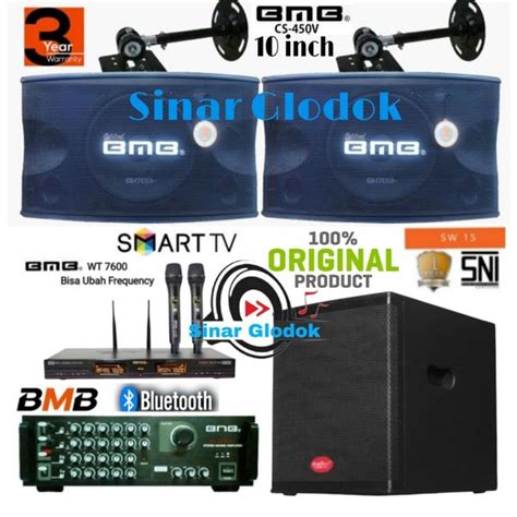 Jual PAKET SOUND SYSTEM KARAOKE POWER AMPLI BMB DA 2000PRO SPEAKER BMB