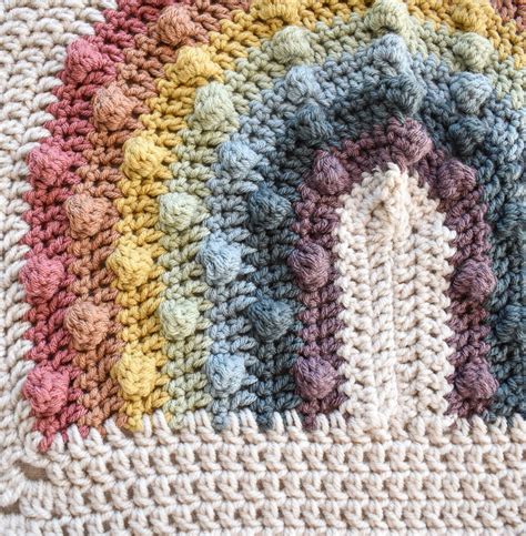 Rainbow Baby Blanket Crochet Loveyrainbow Baby Giftbaby - Etsy