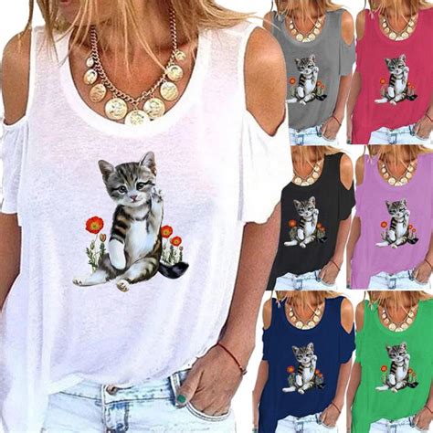 Женская летняя футболка с короткими рукавами и круглым вырезом ...