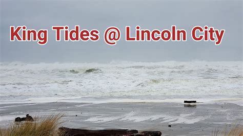 King Tide At Lincoln City Sunday Afternoon January Youtube