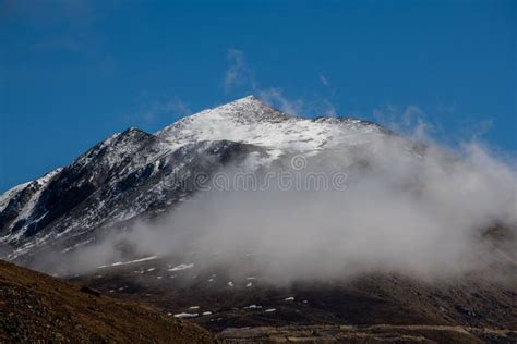 Scenic View Of Zero Point Yume Samdong In Clouds In Sikkim India