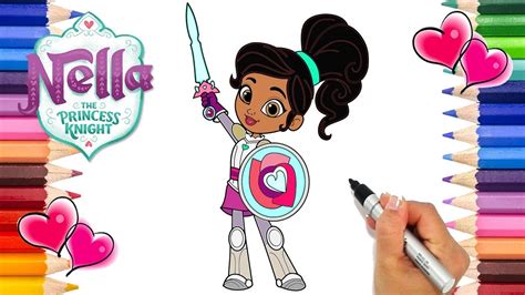 Princess Nella Colouring Pages Kingdom Of Colors Nella The Princess