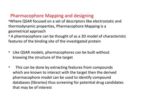 Pharmacophore Mapping Ppt