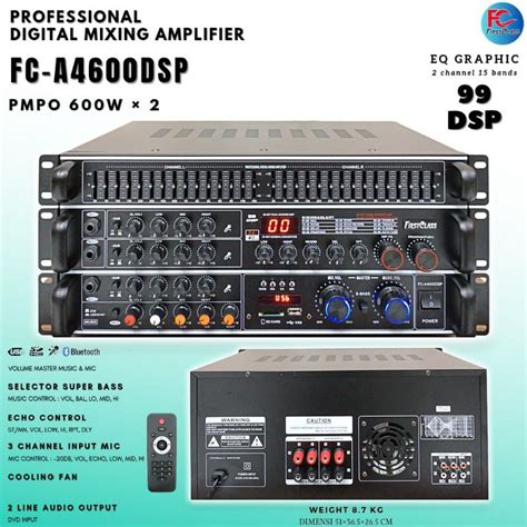 Jual Power Amplifier Mixing Firstclass Fc A Dsp Shopee Indonesia