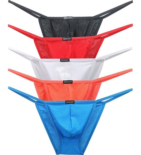 Men S Low Rise Breathable Bikini Underwear Sexy Brazilian Back Mens