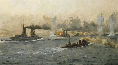 German Battleships And Destroyers In Action Battle Of Jutland St May