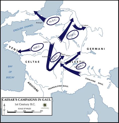 Julius Caesar And The Gallic Wars Timeline And Conquest Of Gaul