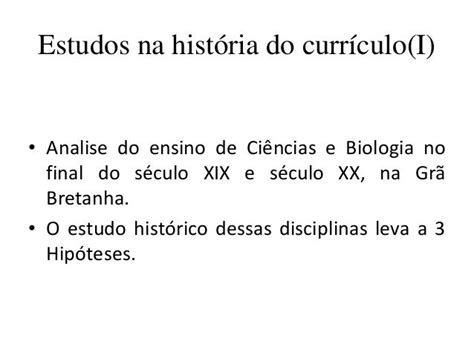 Historia Do Curriculo