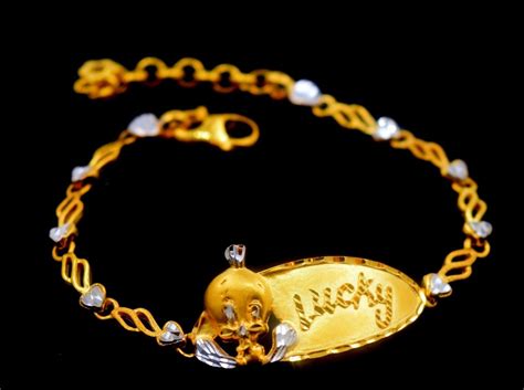 22k 22ct Solid Gold Elegant Baby Bracelet Length 60inch Cb321 Etsy