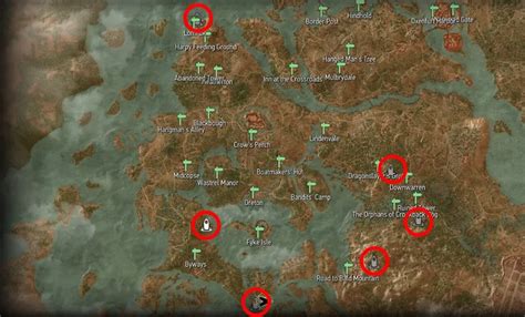 The Witcher 3 Places Of Power Map Steam Solo