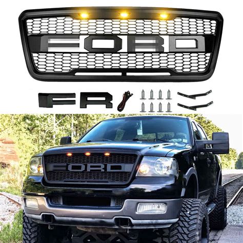 Grille For Ford F Grill Raptor Style Black Front Bumper