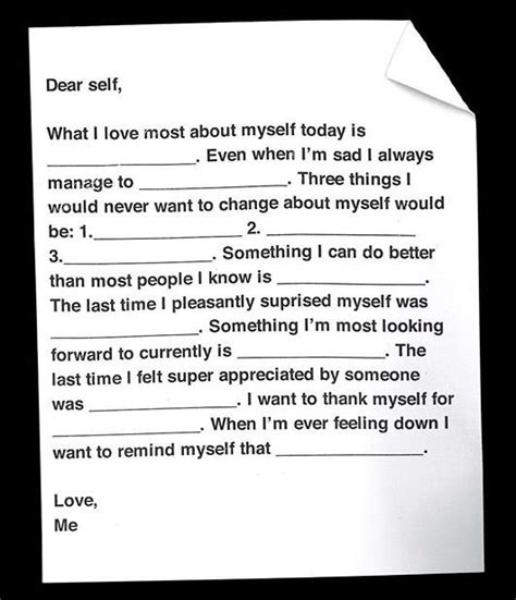 Letter To Yourself Dear Self Words Letter To Yourself