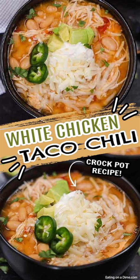 Crock Pot White Chicken Taco Chili Recipe Crock Pot Chicken Taco Chili