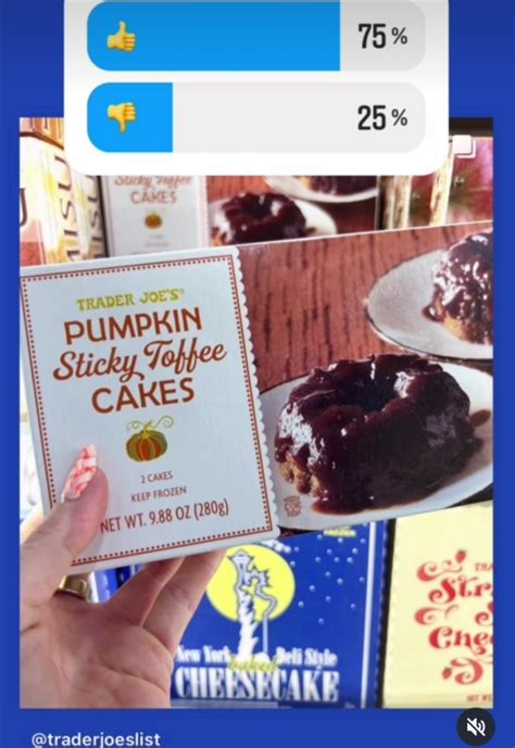 Trader Joes Pumpkin Sticky Toffee Cakes Rated 75👍 Trader Joes List